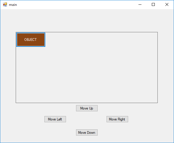example user interface for view